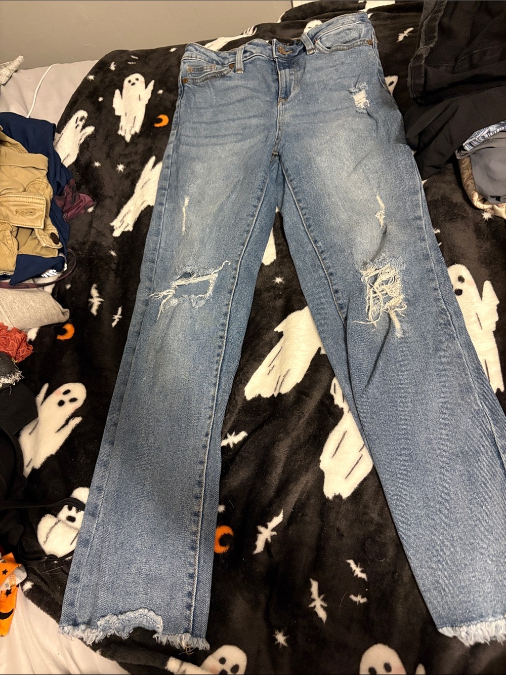 Kendall and Kylie the icon high rise straight jeans